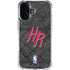 NBA Houston Rockets Dark Rust iPhone 16 Clear Case