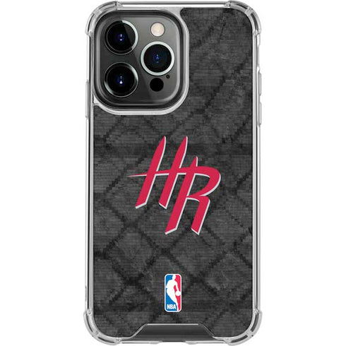 NBA Houston Rockets Dark Rust iPhone 16 Pro Max Clear Case