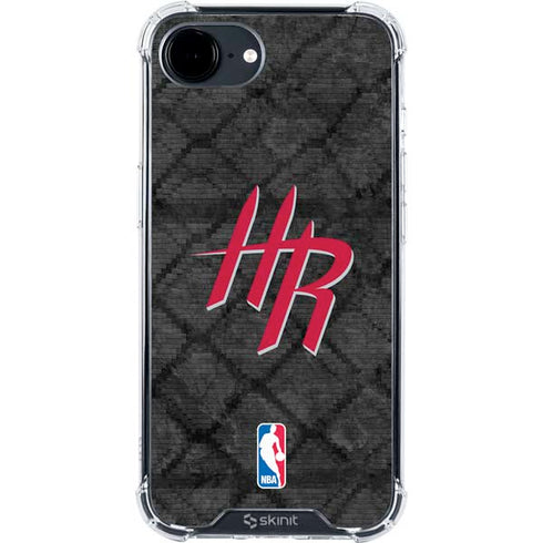 NBA Houston Rockets Dark Rust iPhone 16e Clear Case
