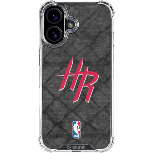 NBA Houston Rockets Dark Rust iPhone 17 Clear Case