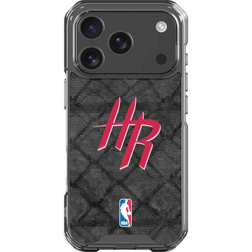 NBA Houston Rockets Dark Rust iPhone 18 Pro Clear Case