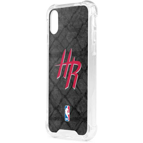 NBA Houston Rockets Dark Rust iPhone XS Clear Case
