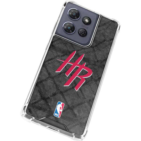 NBA Houston Rockets Dark Rust Moto G 5G (2025) Clear Case