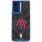 NBA Houston Rockets Dark Rust Moto G 5G (2024) Clear Case