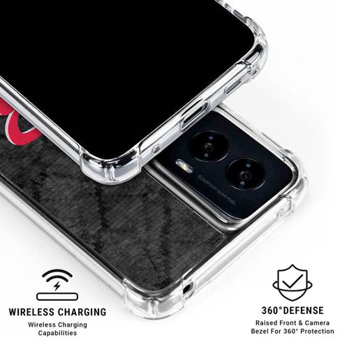 NBA Houston Rockets Dark Rust Moto G Power 5G (2024) Clear Case