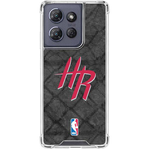 NBA Houston Rockets Dark Rust Moto G Stylus 5G (2025) Clear Case