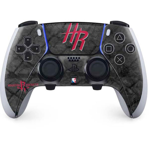 NBA Houston Rockets Dark Rust PS5 DualSense Edge Pro Controller Skin