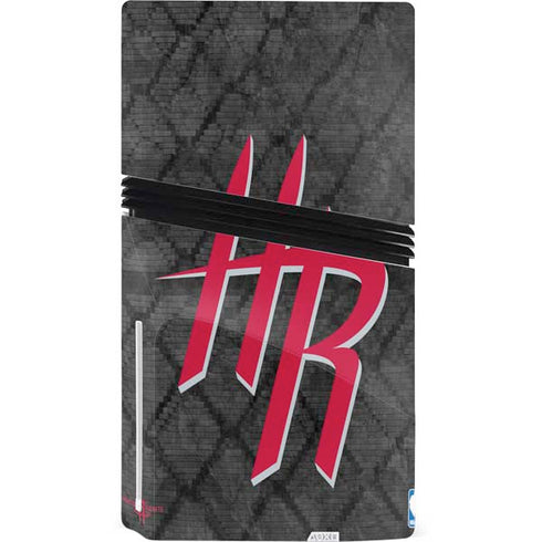 NBA Houston Rockets Dark Rust PS5 Pro Disk Console Skin