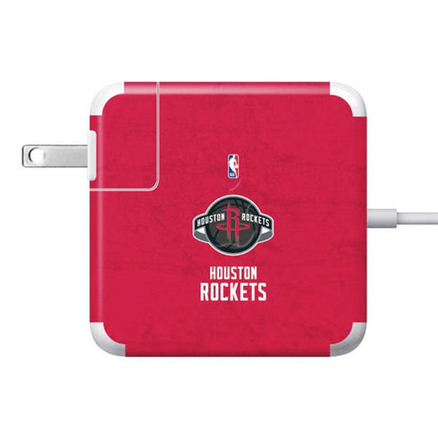 NBA Houston Rockets Distressed 85W Power Adapter (15 and 17 inch MacBook Pro Charger) Skin