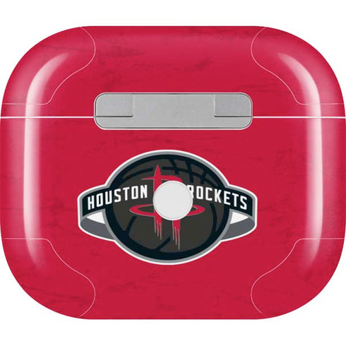 NBA Houston Rockets Distressed Apple AirPods (3rd Gen 2021) Skin