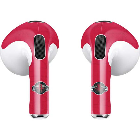 NBA Houston Rockets Distressed Apple AirPods (3rd Gen 2021) Skin