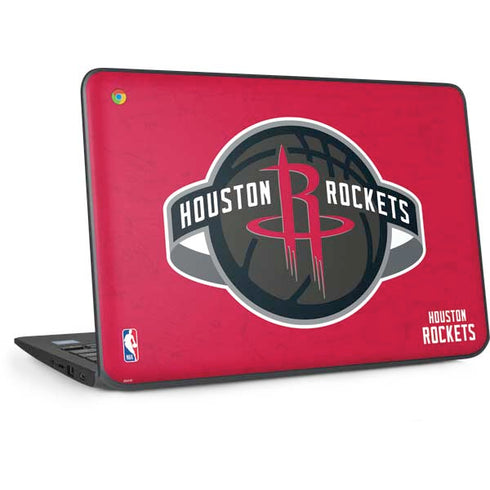 NBA Houston Rockets Distressed HP Chromebook Skin