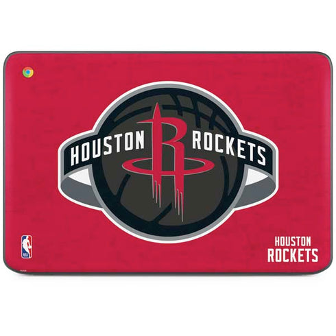 NBA Houston Rockets Distressed HP Chromebook Skin