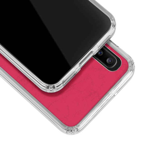 NBA Houston Rockets Distressed Galaxy A20 Clear Case