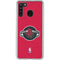 NBA Houston Rockets Distressed Galaxy A21 Clear Case