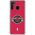 NBA Houston Rockets Distressed Galaxy A21 Clear Case