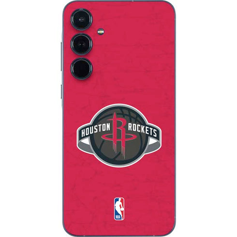 NBA Houston Rockets Distressed Galaxy A55 5G Skin