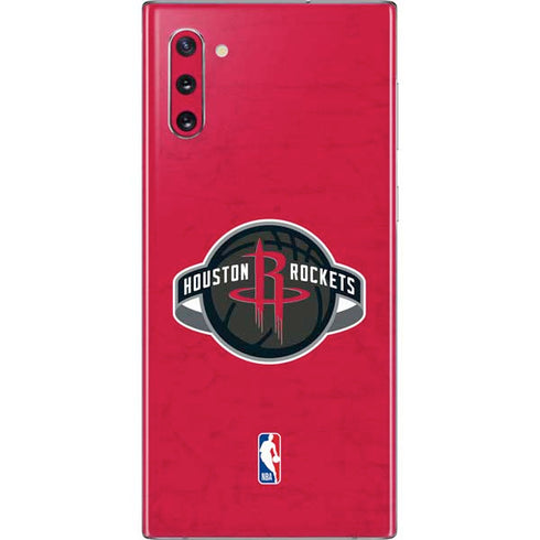 NBA Houston Rockets Distressed Galaxy Note 10 Skin