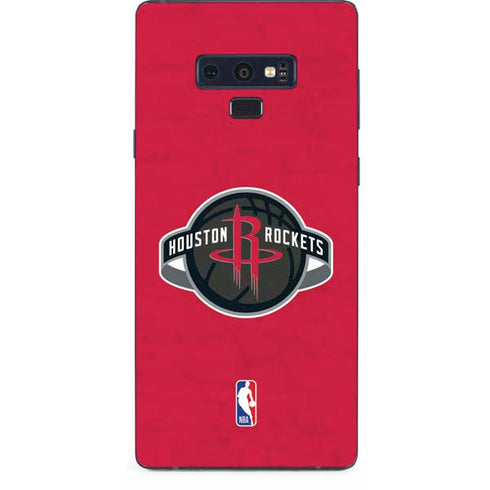 NBA Houston Rockets Distressed Galaxy Note 9 Skin