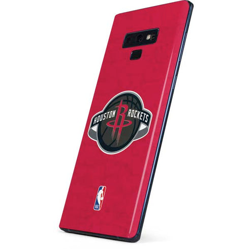NBA Houston Rockets Distressed Galaxy Note 9 Skin