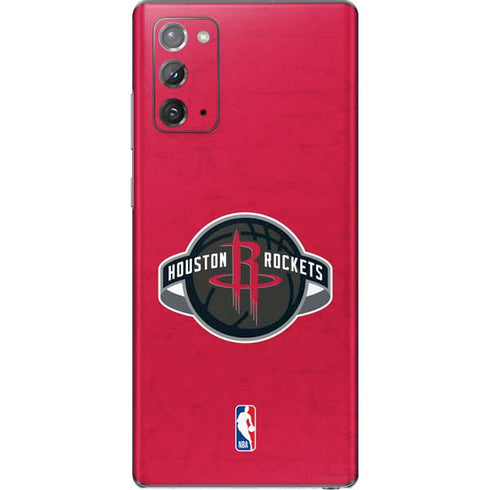 NBA Houston Rockets Distressed Galaxy Note20 5G Skin
