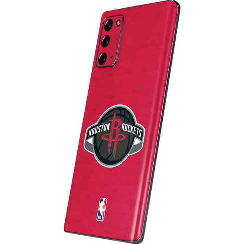 NBA Houston Rockets Distressed Galaxy Note20 5G Skin