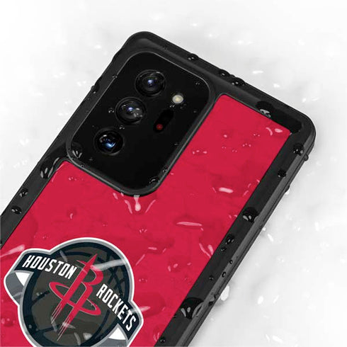NBA Houston Rockets Distressed Galaxy Note20 Ultra 5G Waterproof Case