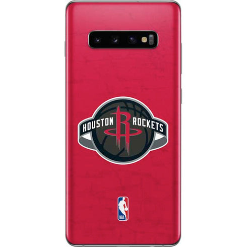 NBA Houston Rockets Distressed Galaxy S10 Plus Skin