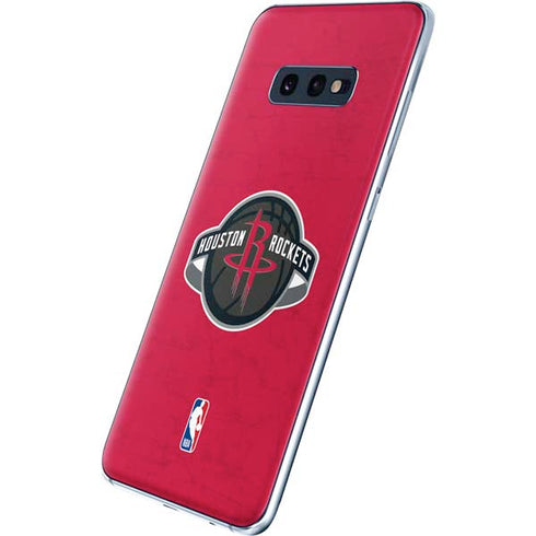 NBA Houston Rockets Distressed Galaxy S10e Skin