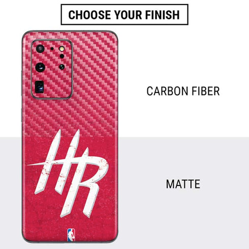 NBA Houston Rockets Distressed Galaxy S20 Ultra 5G Skin