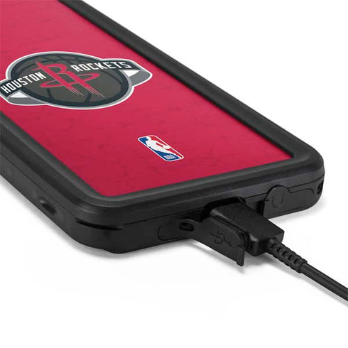 NBA Houston Rockets Distressed Galaxy S20 Waterproof Case