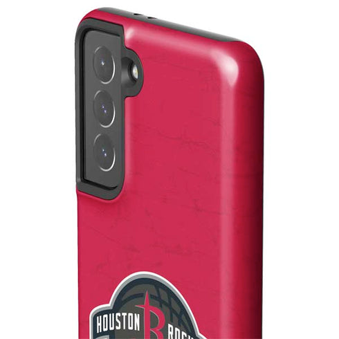 NBA Houston Rockets Distressed Galaxy S21 5G Pro Case