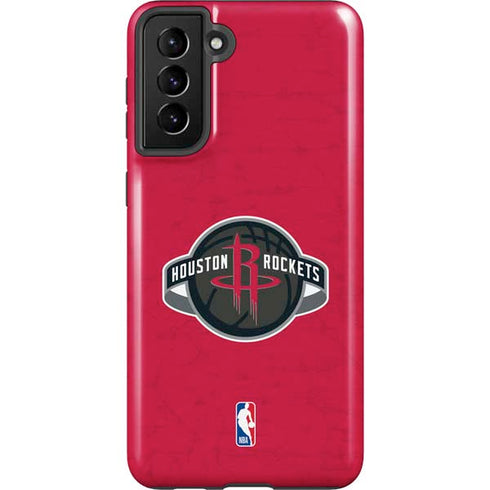 NBA Houston Rockets Distressed Galaxy S21 Plus 5G Pro Case