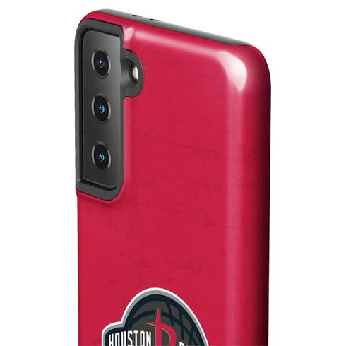 NBA Houston Rockets Distressed Galaxy S21 Plus 5G Pro Case