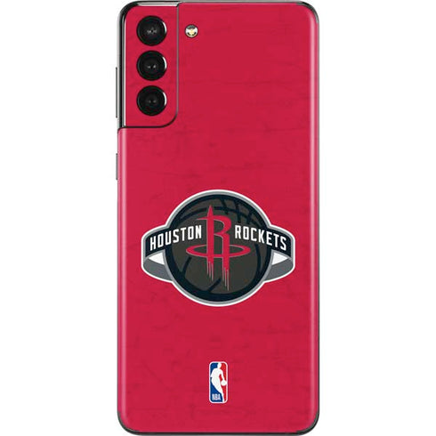 NBA Houston Rockets Distressed Galaxy S21 Plus 5G Skin