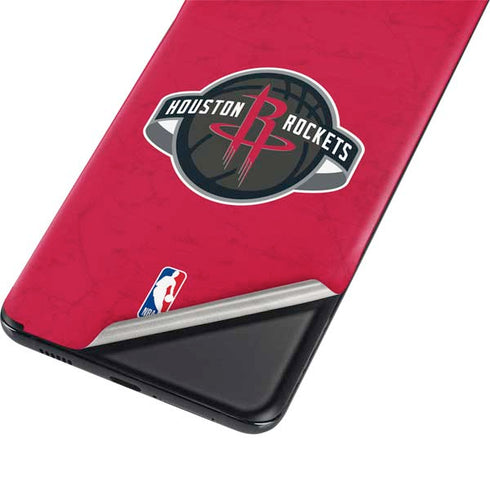 NBA Houston Rockets Distressed Galaxy S21 Plus 5G Skin