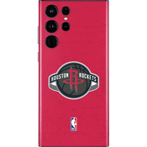 NBA Houston Rockets Distressed Galaxy S22 Ultra Skin