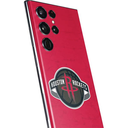 NBA Houston Rockets Distressed Galaxy S22 Ultra Skin