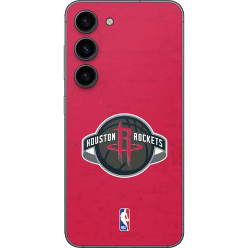 NBA Houston Rockets Distressed Galaxy S23 Skin