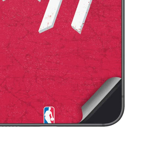 NBA Houston Rockets Distressed Galaxy S25 Plus Skin