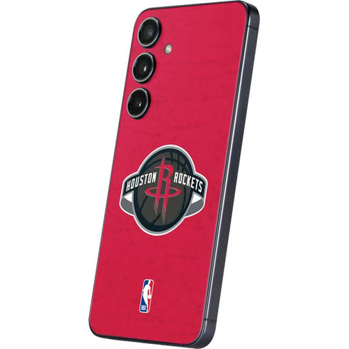 NBA Houston Rockets Distressed Galaxy S24 Skin