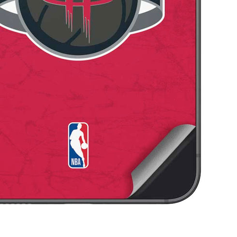 NBA Houston Rockets Distressed Galaxy S24 Skin