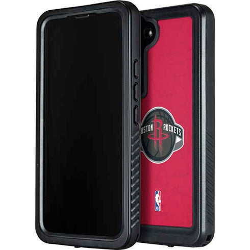 NBA Houston Rockets Distressed Galaxy S24 Waterproof Case