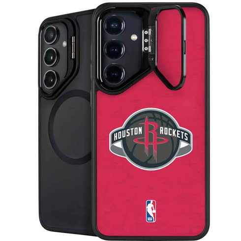 NBA Houston Rockets Distressed Galaxy S25 Kickstand Case