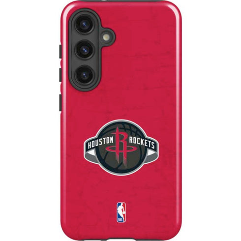 NBA Houston Rockets Distressed Galaxy S25 Plus Impact Case
