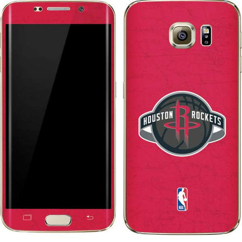 NBA Houston Rockets Distressed Galaxy S7 Edge Skin