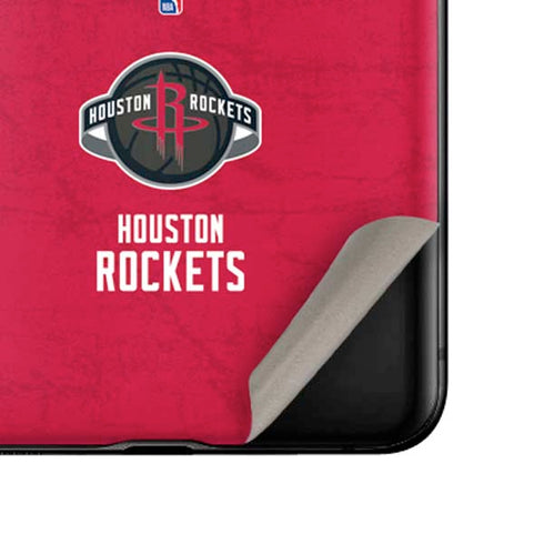 NBA Houston Rockets Distressed Galaxy Z Flip Skin