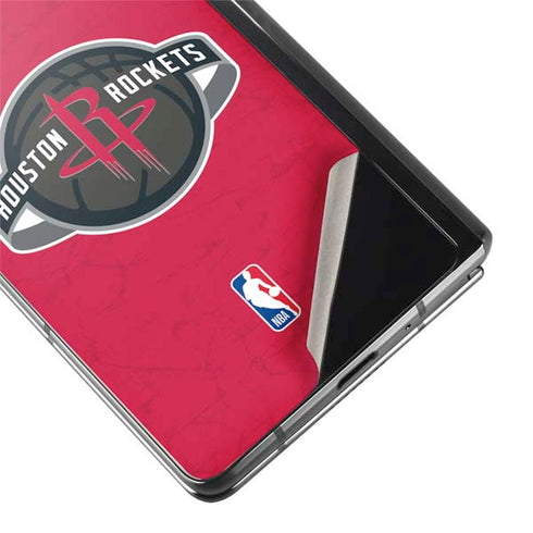 NBA Houston Rockets Distressed Galaxy Z Fold2 5G Skin