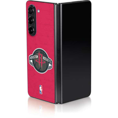 NBA Houston Rockets Distressed Galaxy Z Fold5 5G Skin