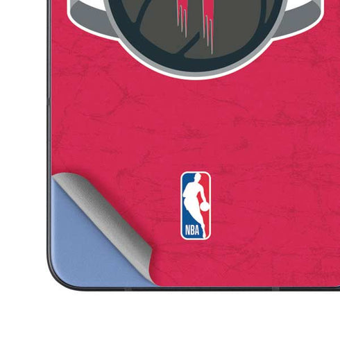 NBA Houston Rockets Distressed Galaxy Z Fold5 5G Skin
